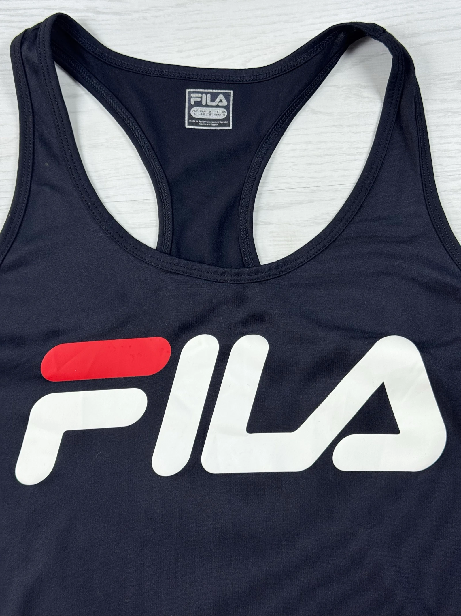 FILA Big Logo Racerback Sports Tank Top Dark Navy – Talla S – photo 8